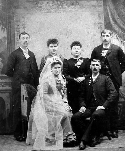  August Jr. & Mary (Van Sloun) Vogel's wedding - February 9, 1892