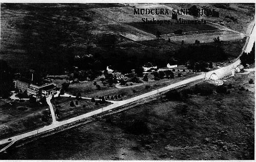 Aerial of Mudcura Sanitarium - circa unknown