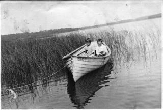 Charles Lawson & Ruth(last name unknown) on Lake Minnewashta