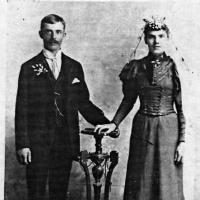 Michael and Teresa (Cordell) Weller's wedding portrait - 1894