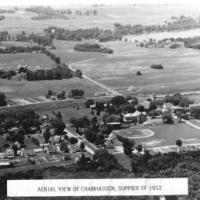 Aerial view of Chanhassen in 1952