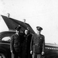 Willard Bongard and Guido Kerber leaving for service in the fall of 1944