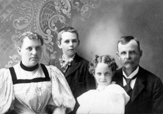 James Aurthur and Miriam (Bennett) Wilson family - circa 1896