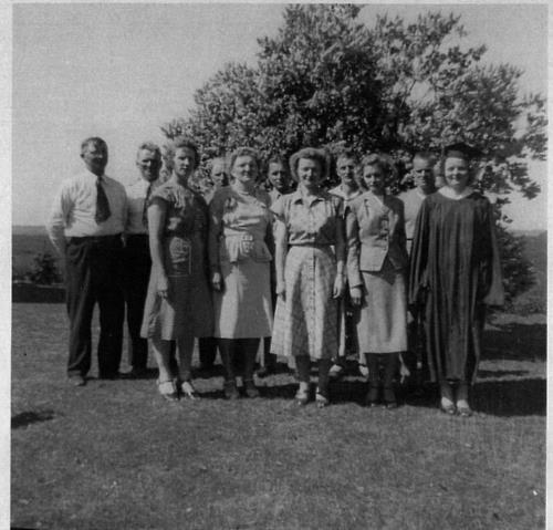 William Frank Kerber family on Julianne's graduation day - August 28, 1948