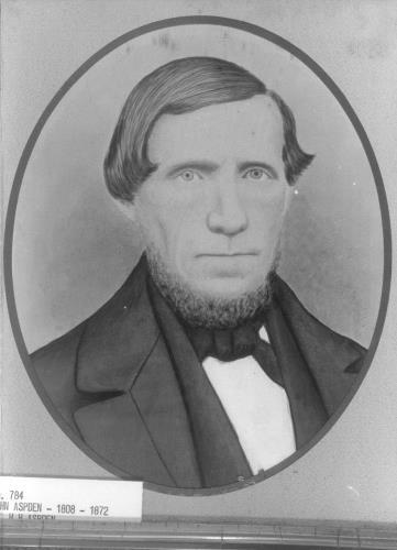 John Aspden, Sr. - portrait courtesy of Carver County Historical Society