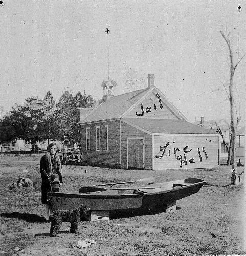 'Old' village hall building used as first fire hall - circa unknown.