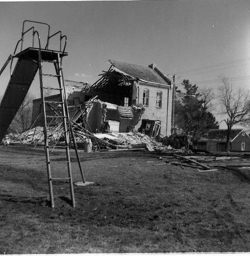 Demolition of St. Hubert's Convent on April 10, 1974