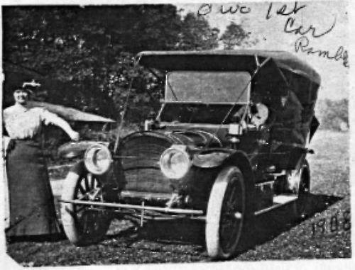 Rose (Geiser) Kelm with Rambler - 1908