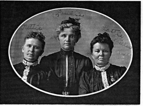 Nettie, Louise and Lottie Miller - 1902