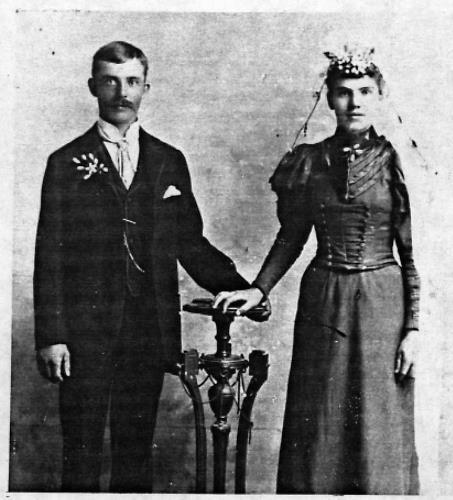 Michael and Teresa (Cordell) Weller's wedding portrait - 1894