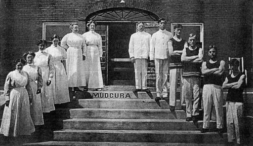 Staff of Mudcura postcard - circa unknown