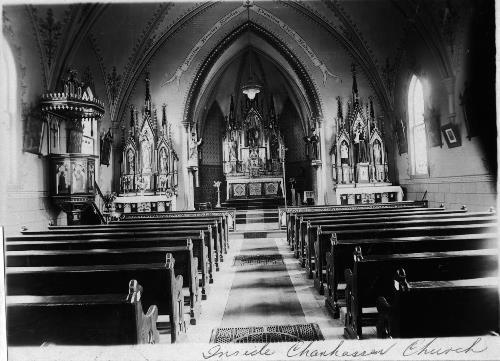 St. Hubert's Church with all the Stations of the Cross - circa unknown