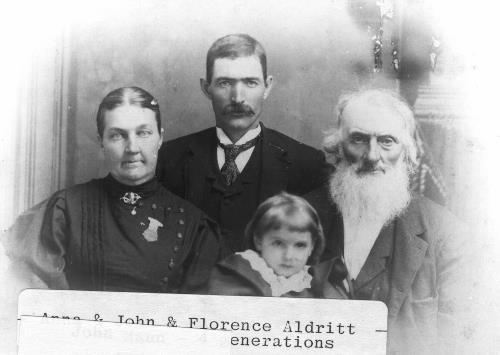 Four generations of Aldritt's - circa unknown