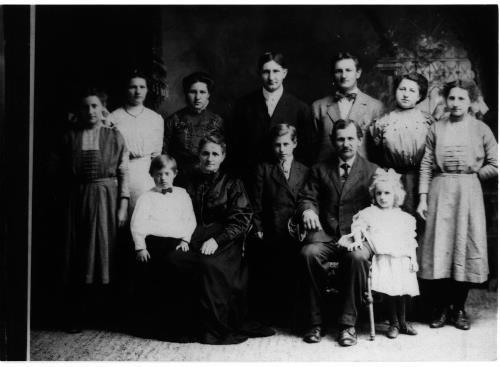 Sebastian and Mathilda (Simons) Vogel's family - circa unknown