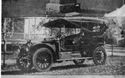 Vintage car pictured in the 1966 Frontier Days booklet.