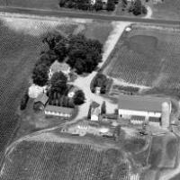 Aerial photo of Harold and Leona Kerber's farm.