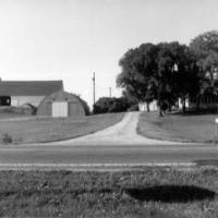 Harold and Leona Kerber's farm prior to 1964 fire.  Circa 1963