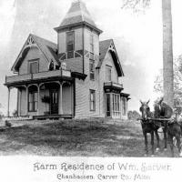 Farm residence of William Sarver built between 1856-1859.