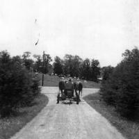 William Frank Kerber mowed road banks for Chanhassen Township - circa 1940