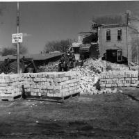 Demolition of old St. Hubert's School - April 10, 1974.