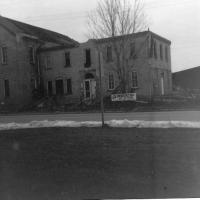 Porch torn off St. Hubert's Convent - April 10, 11974