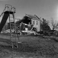 Demolition of St. Hubert's Convent on April 10, 1974