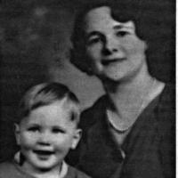 Loretta (Weller) Kelm and son Tom Kelm - 1932