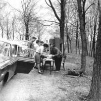 Membership drive at the Minnesota Landscape Arboretum - 1966?