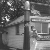 Margaret (Way) Leach at Leach's Resort on Lake Minnewashta circa 1924-1925