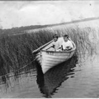 Charles Lawson & Ruth(last name unknown) on Lake Minnewashta
