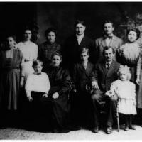 Sebastian and Mathilda (Simons) Vogel's family - circa unknown