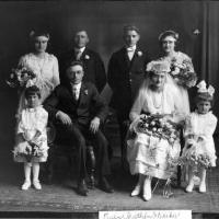 Dan and Pauline (Diethelm) Kerber's wedding portrait - June 1, 1920