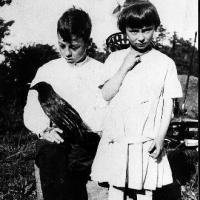 Clarence Melchior and his sister Evelyn (Melchior) Wood - circa 1915